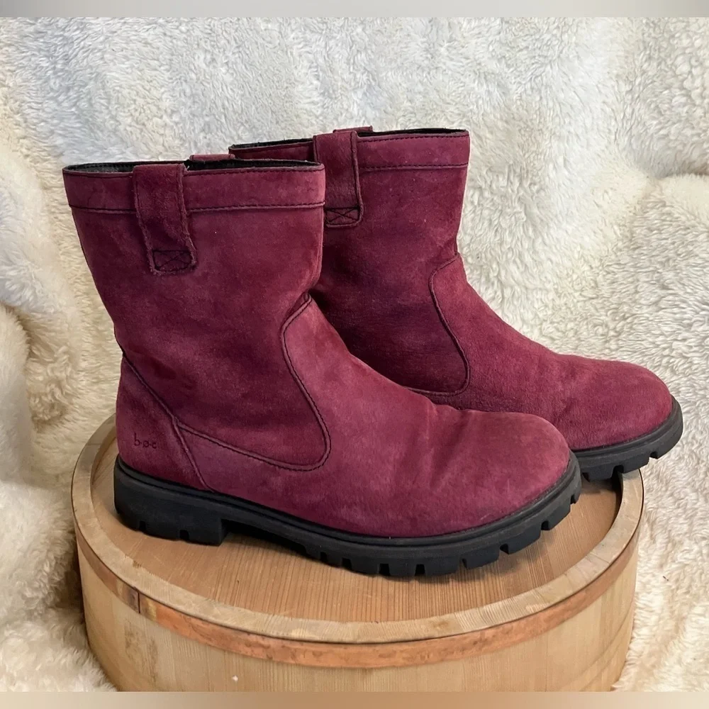 BOC Bolsena Suede Leather Thermal Winter Boots Booties Sz 7